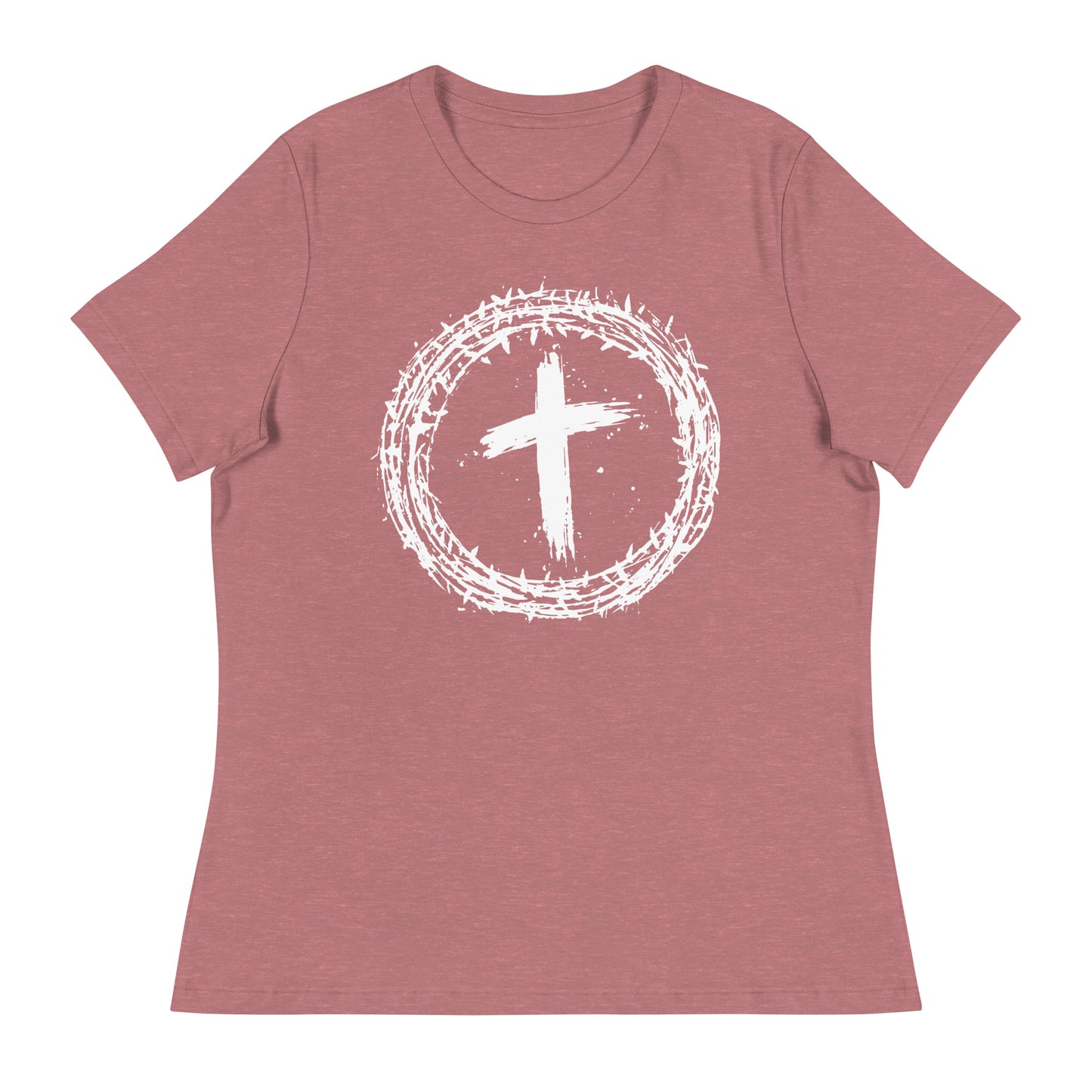 Faith's Emblem (White design) -  Women's Relaxed T-Shirt