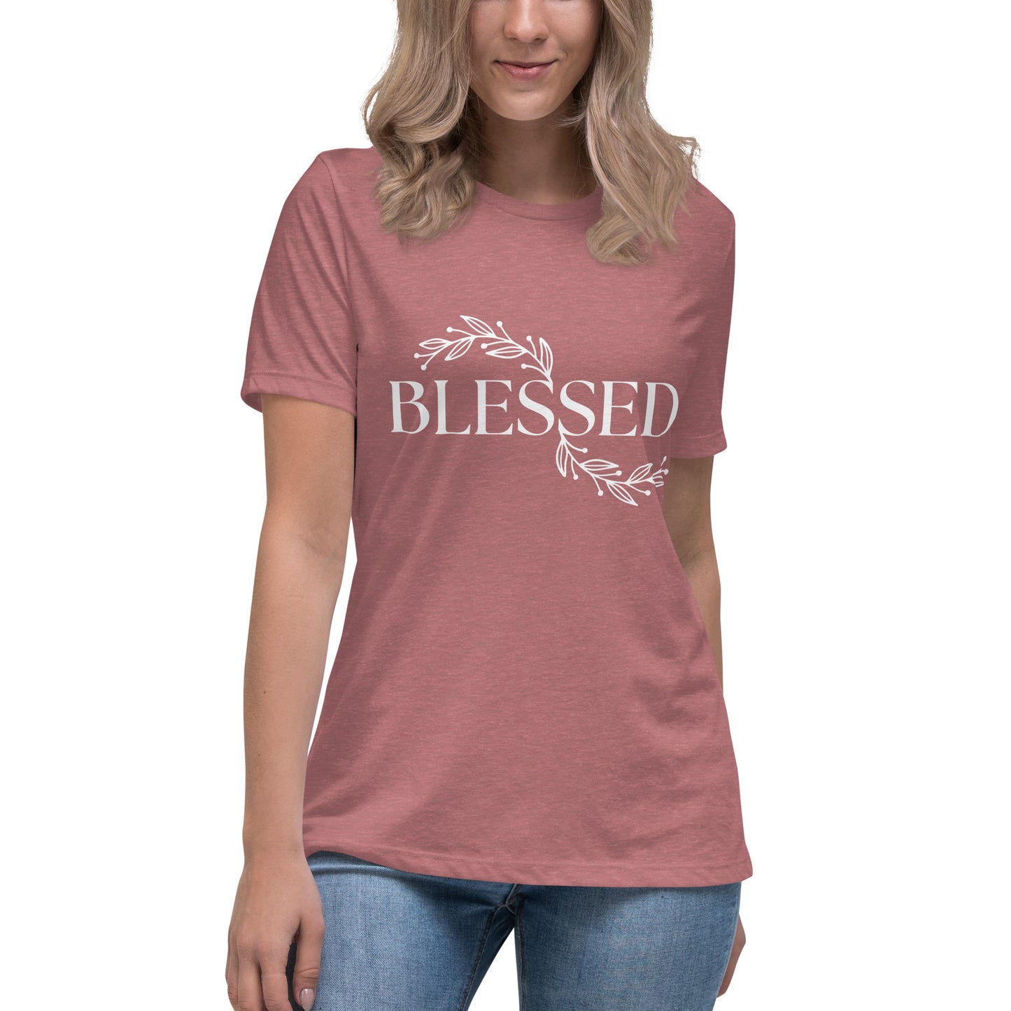 Blessed (White design) - Women's Relaxed T-Shirt