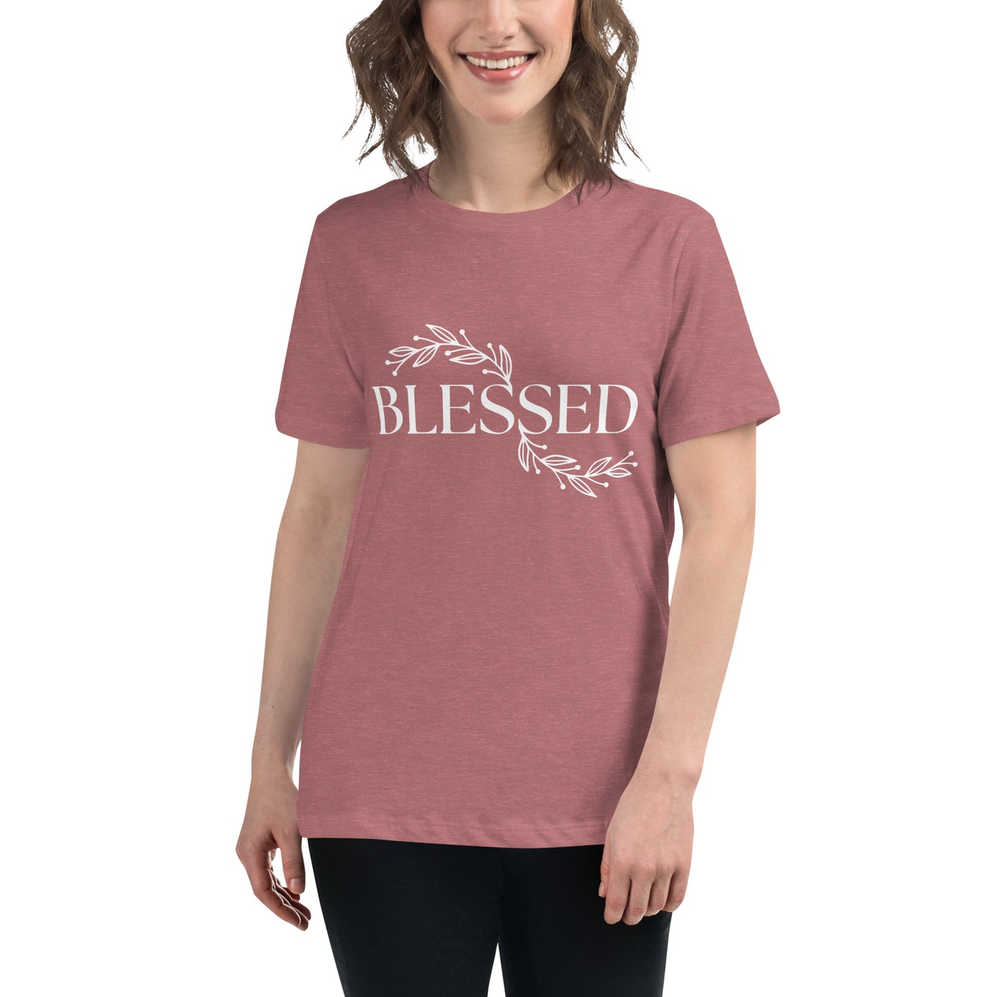 Blessed (White design) - Women's Relaxed T-Shirt