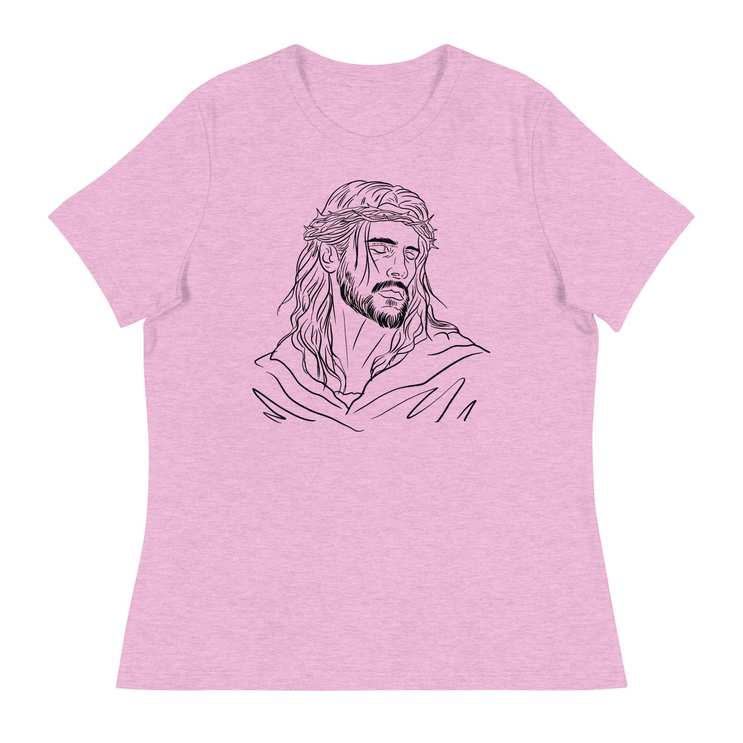 Jesus (Black design) - Women's Relaxed T-Shirt