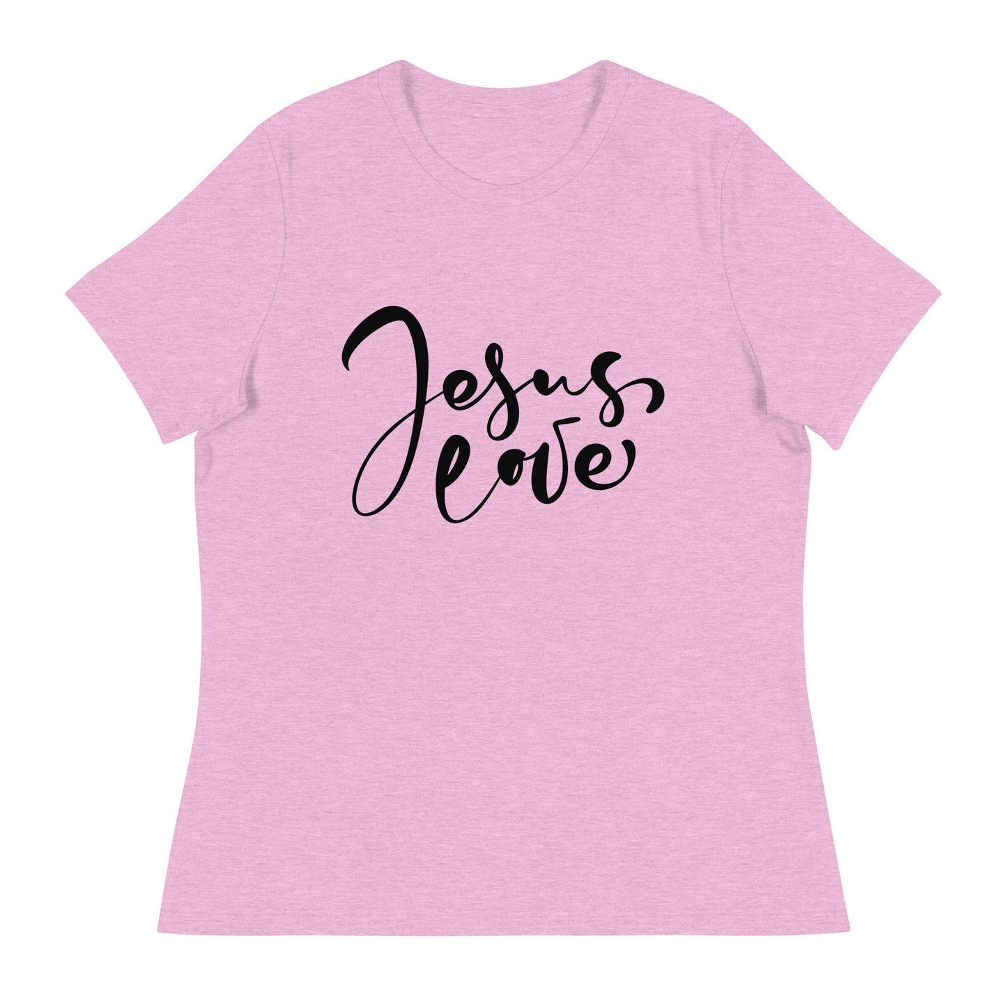 Jesus Love (Black design) - Women's Relaxed T-Shirt