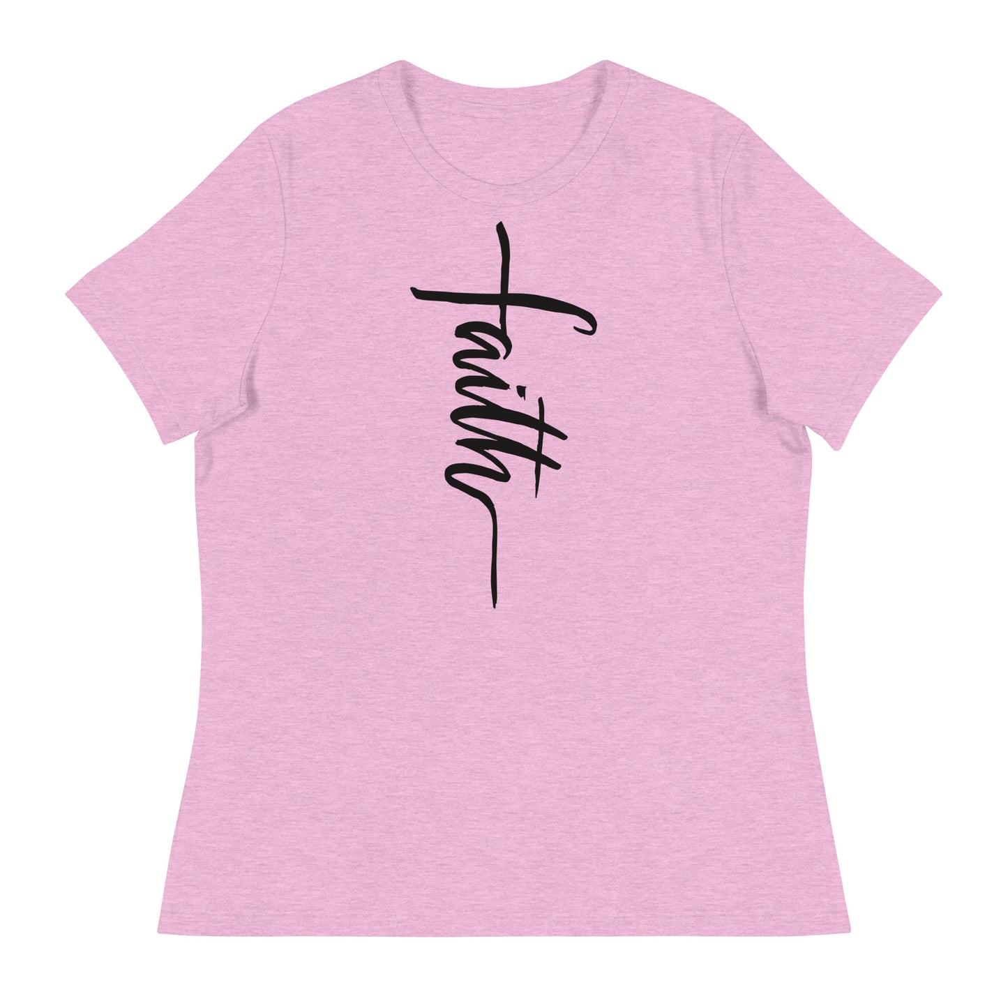 Faith (Black design) - Women's Relaxed T-Shirt