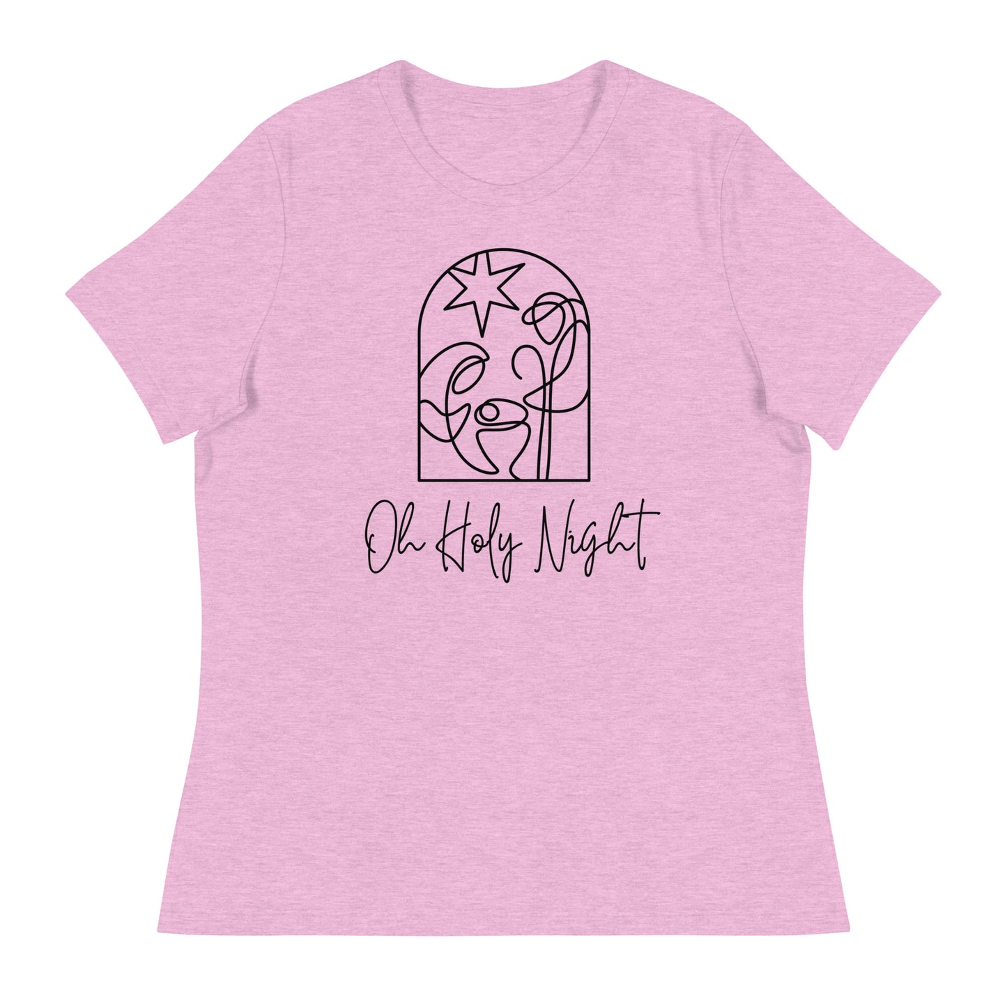 Oh Holy Nigth - Women's Relaxed Christmas T-Shirt