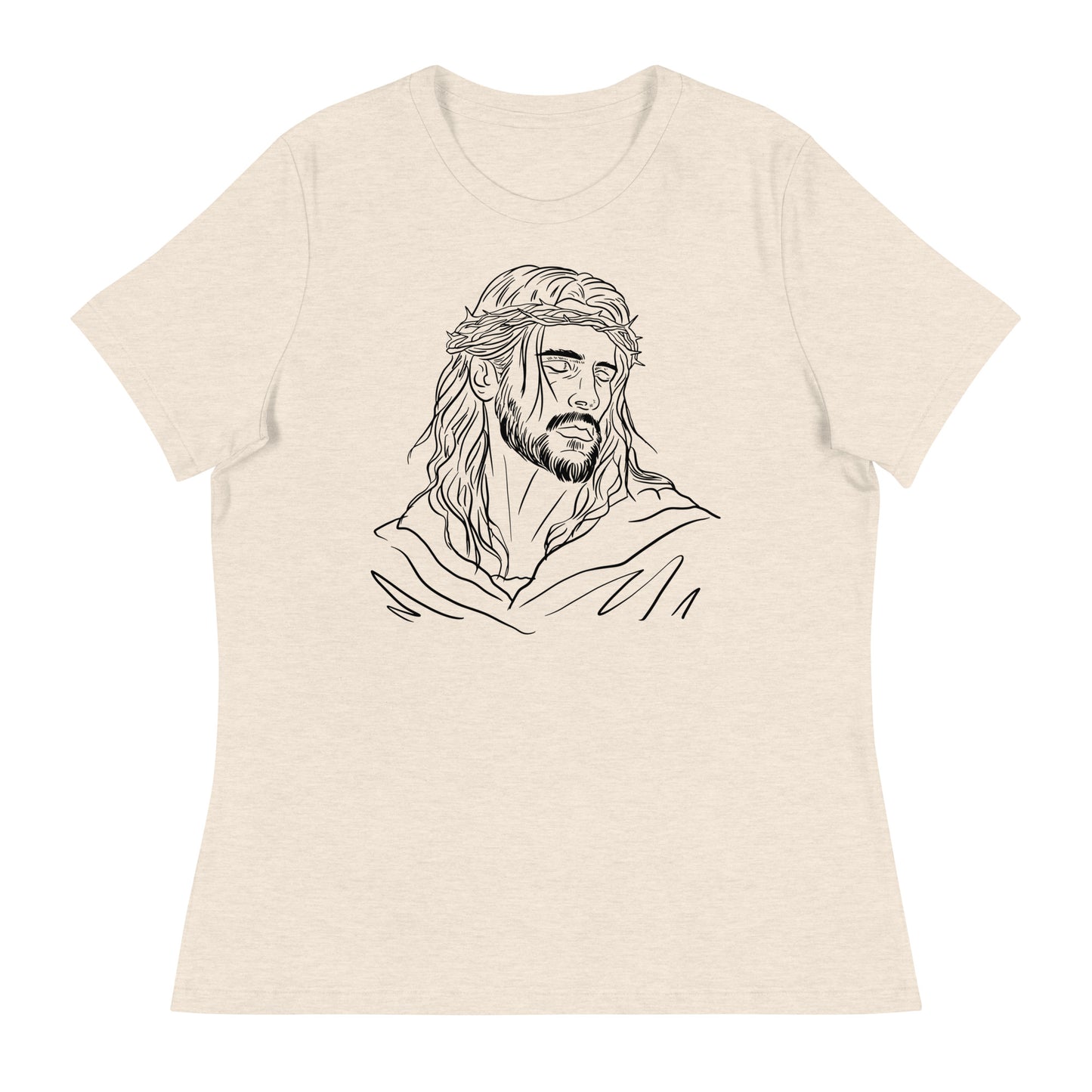 Jesus (Black design) - Women's Relaxed T-Shirt