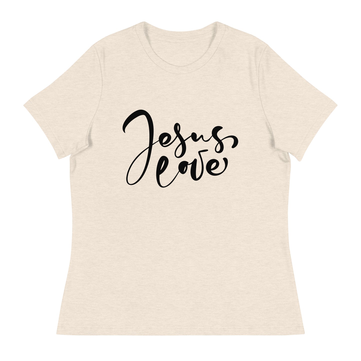 Jesus Love (Black design) - Women's Relaxed T-Shirt