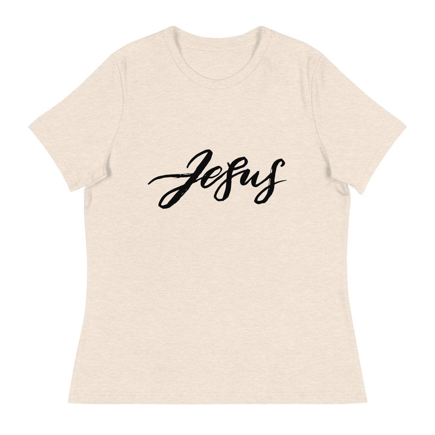 Jesus (Black design) - Women's Relaxed T-Shirt