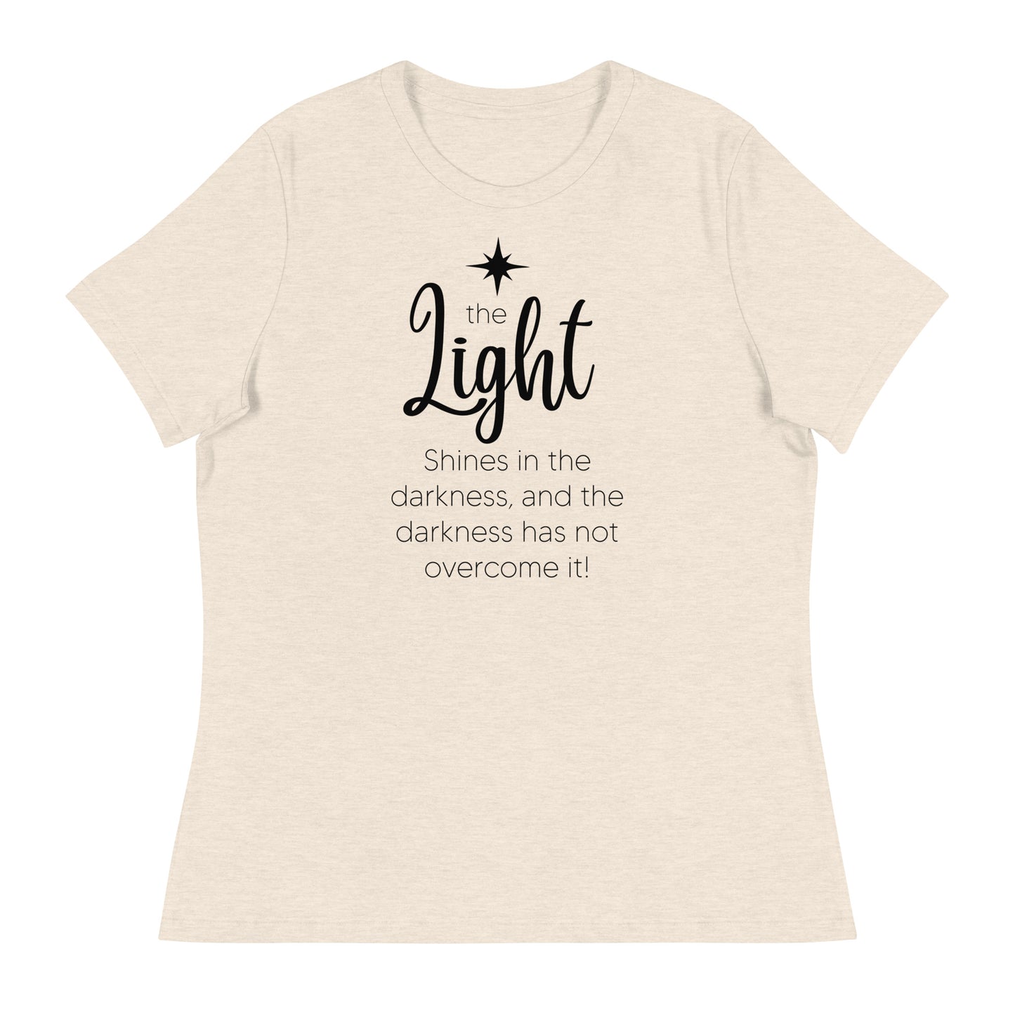 The Light - Women's Relaxed Christmas T-Shirt