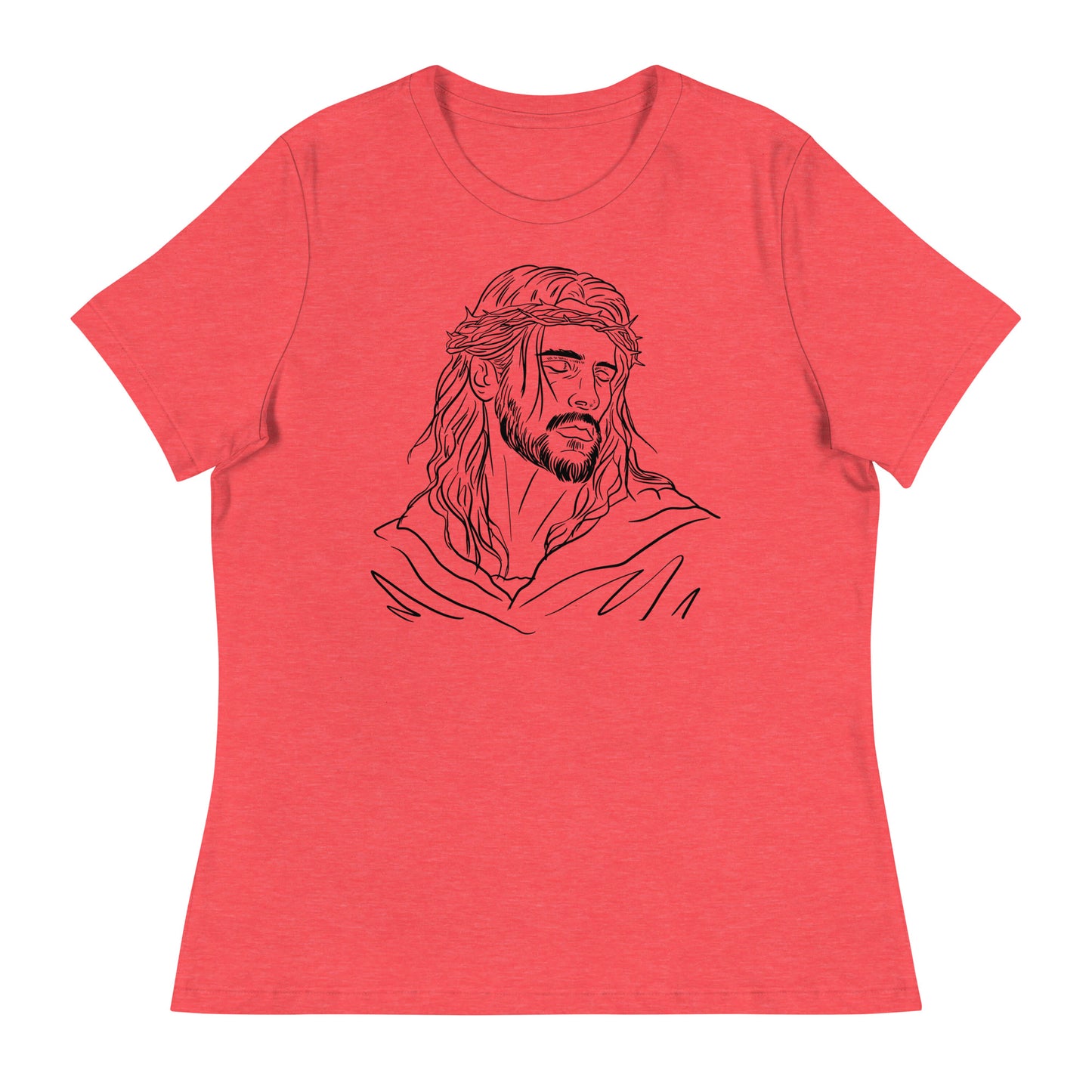 Jesus (Black design) - Women's Relaxed T-Shirt