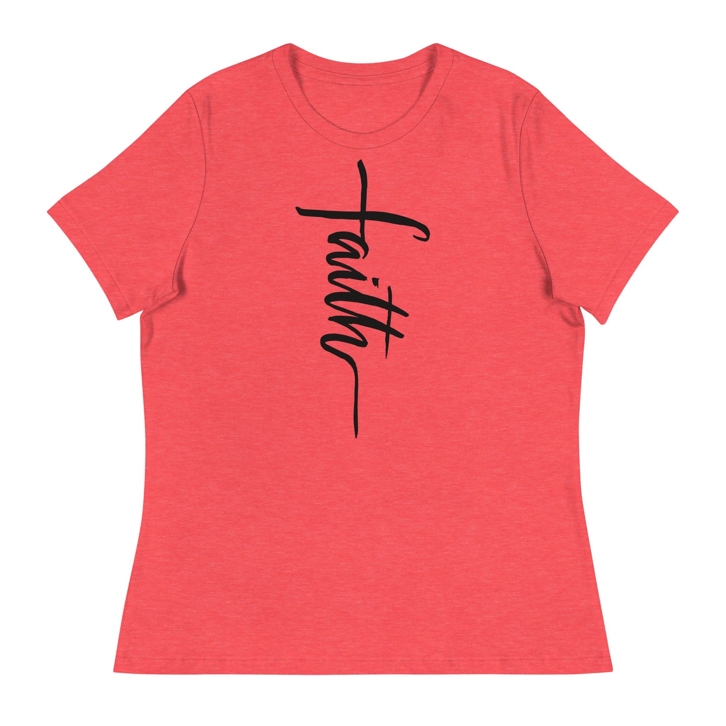 Faith (Black design) - Women's Relaxed T-Shirt