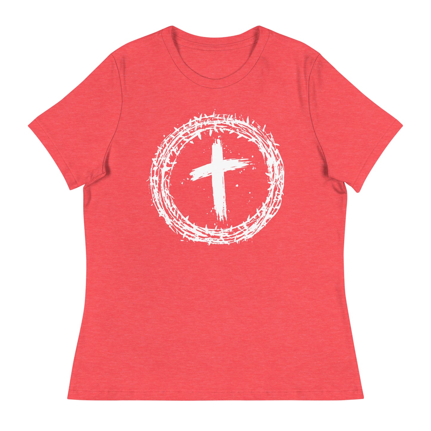 Faith's Emblem (White design) -  Women's Relaxed T-Shirt