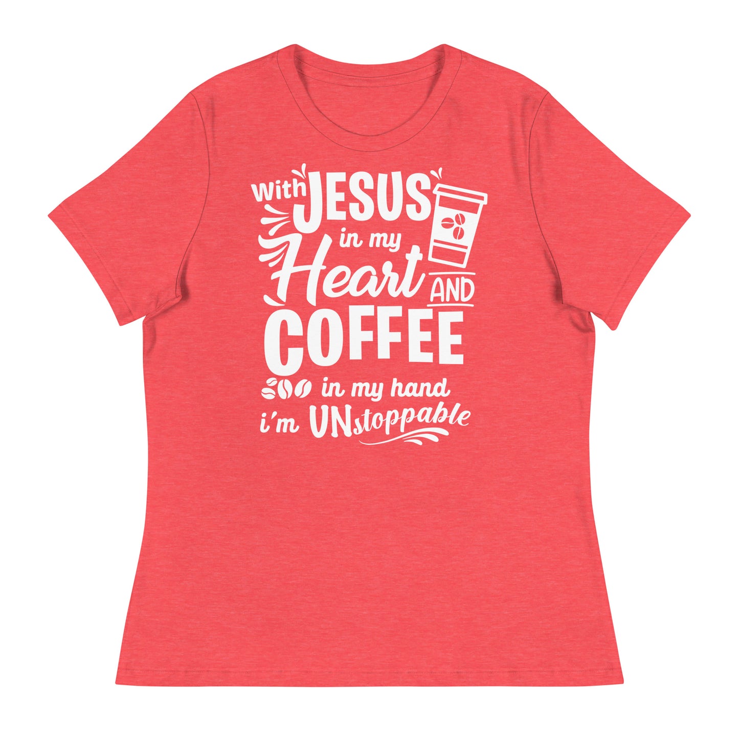 Coffee  (Black design) - Women's Relaxed T-Shirt