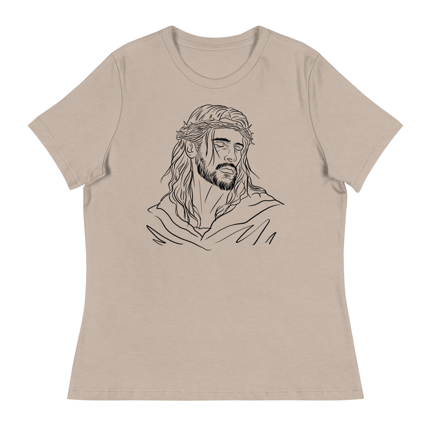 Jesus (Black design) - Women's Relaxed T-Shirt