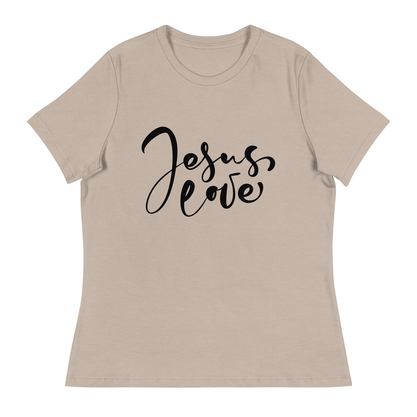 Jesus Love (Black design) - Women's Relaxed T-Shirt