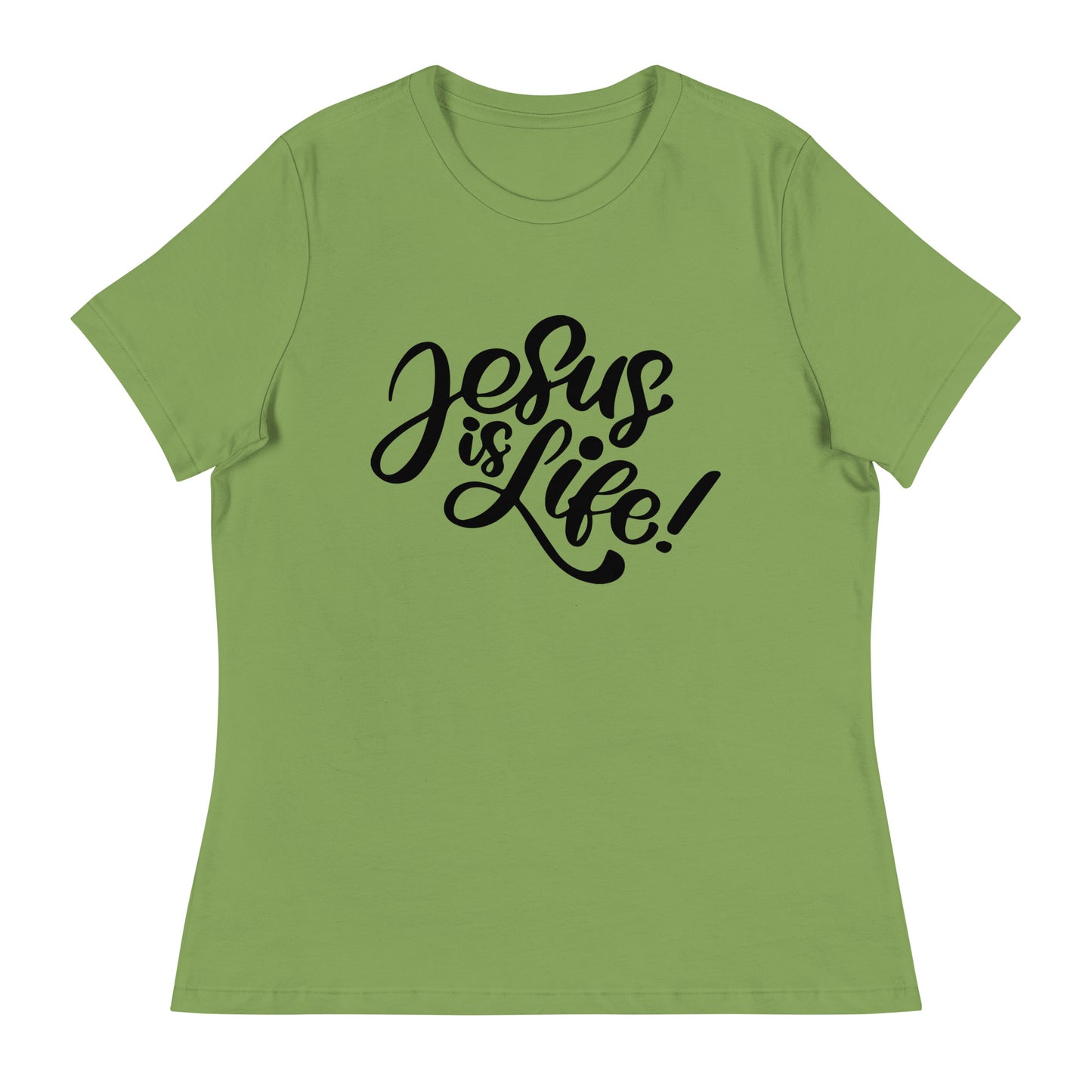 Jesus Is Life (Black design)  - Women's Relaxed T-Shirt