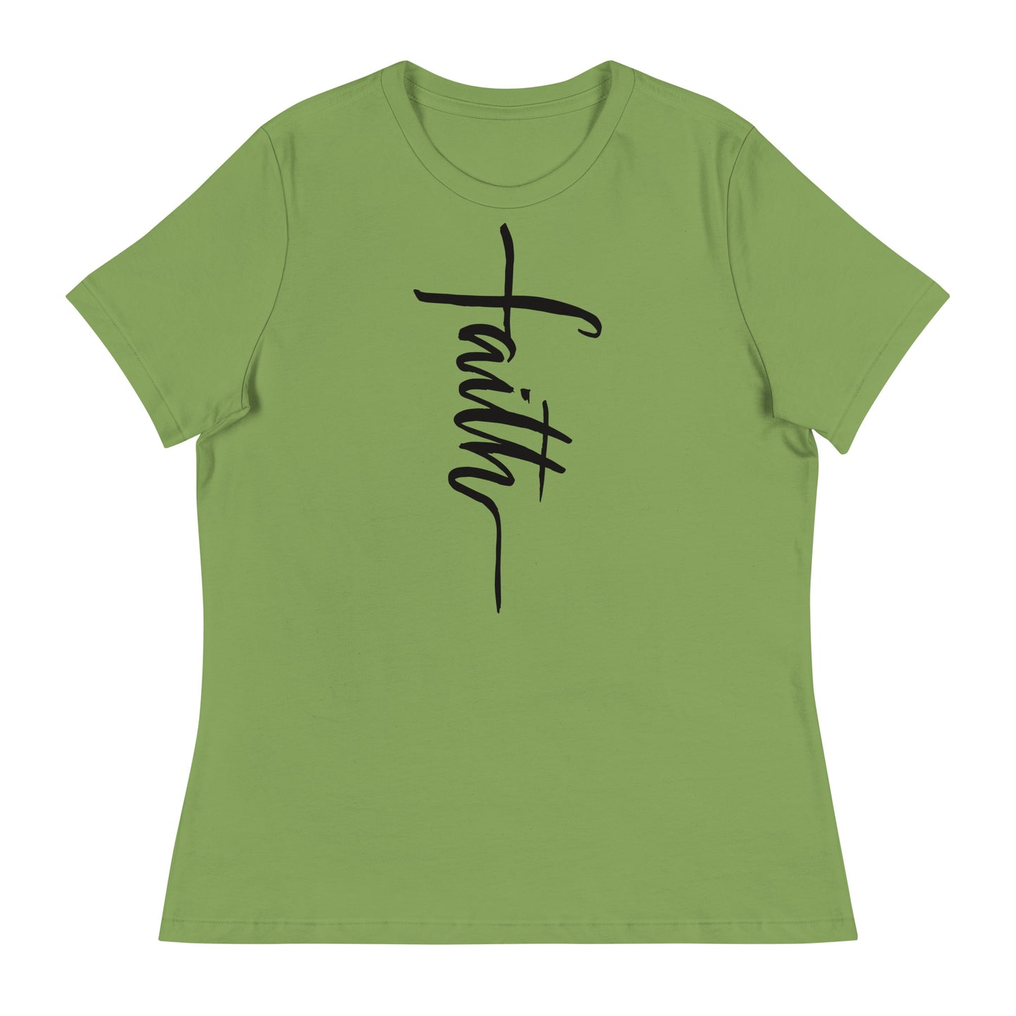 Faith (Black design) - Women's Relaxed T-Shirt