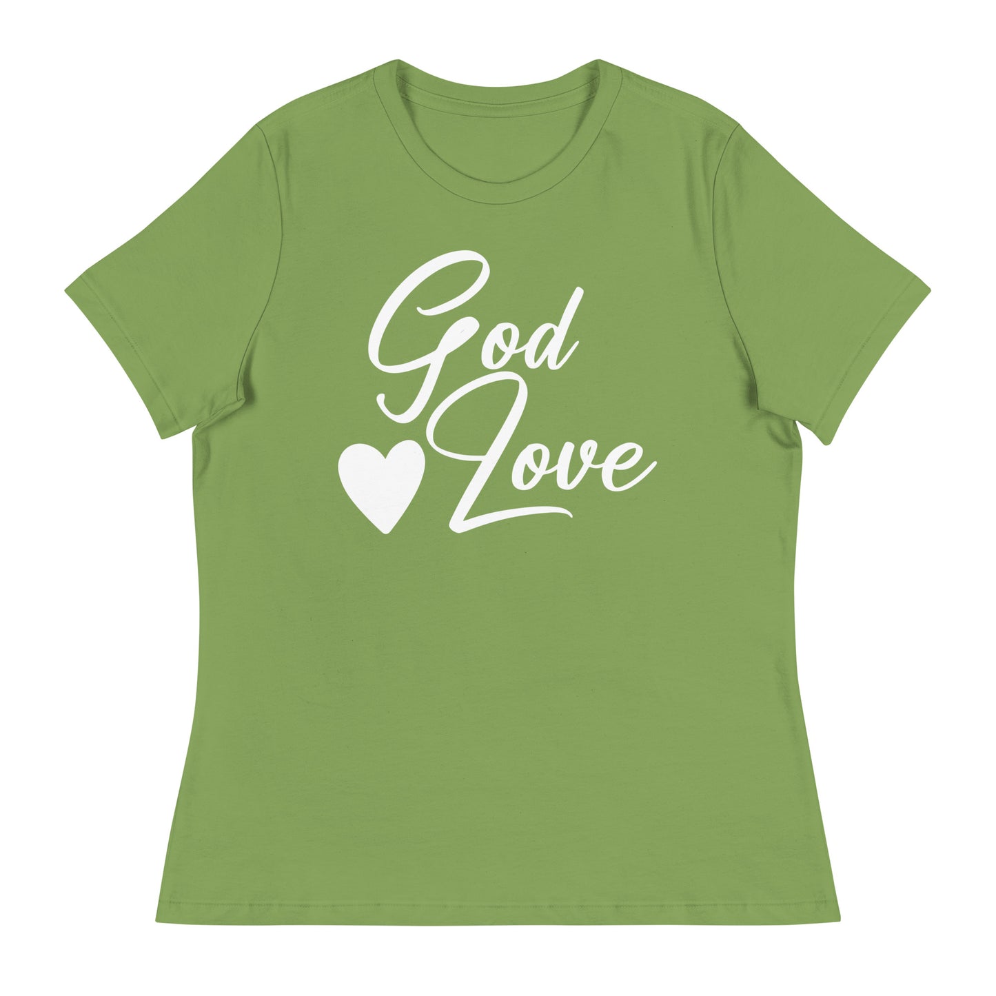 God Is Love (White design) - Women's Relaxed T-Shirt