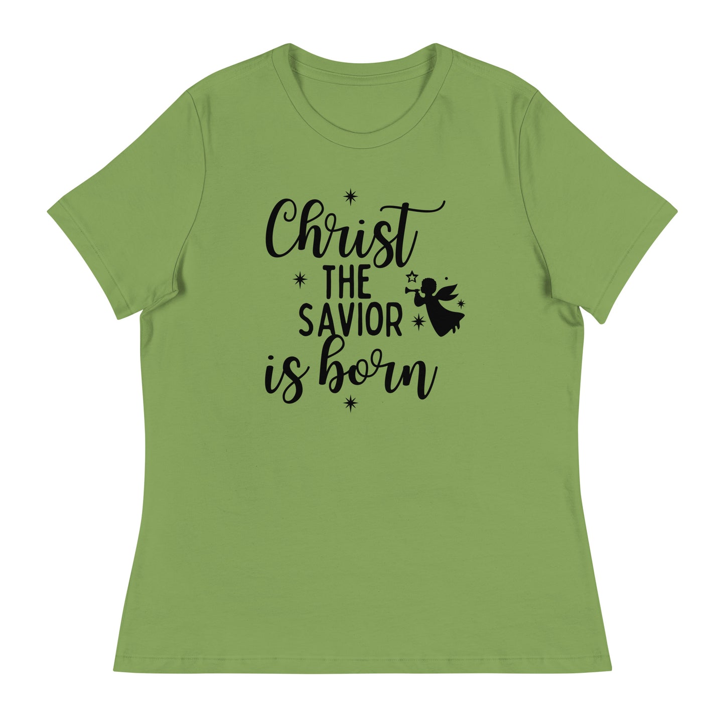 Christ the Savior is Born - Women's Relaxed Christmas T-Shirt