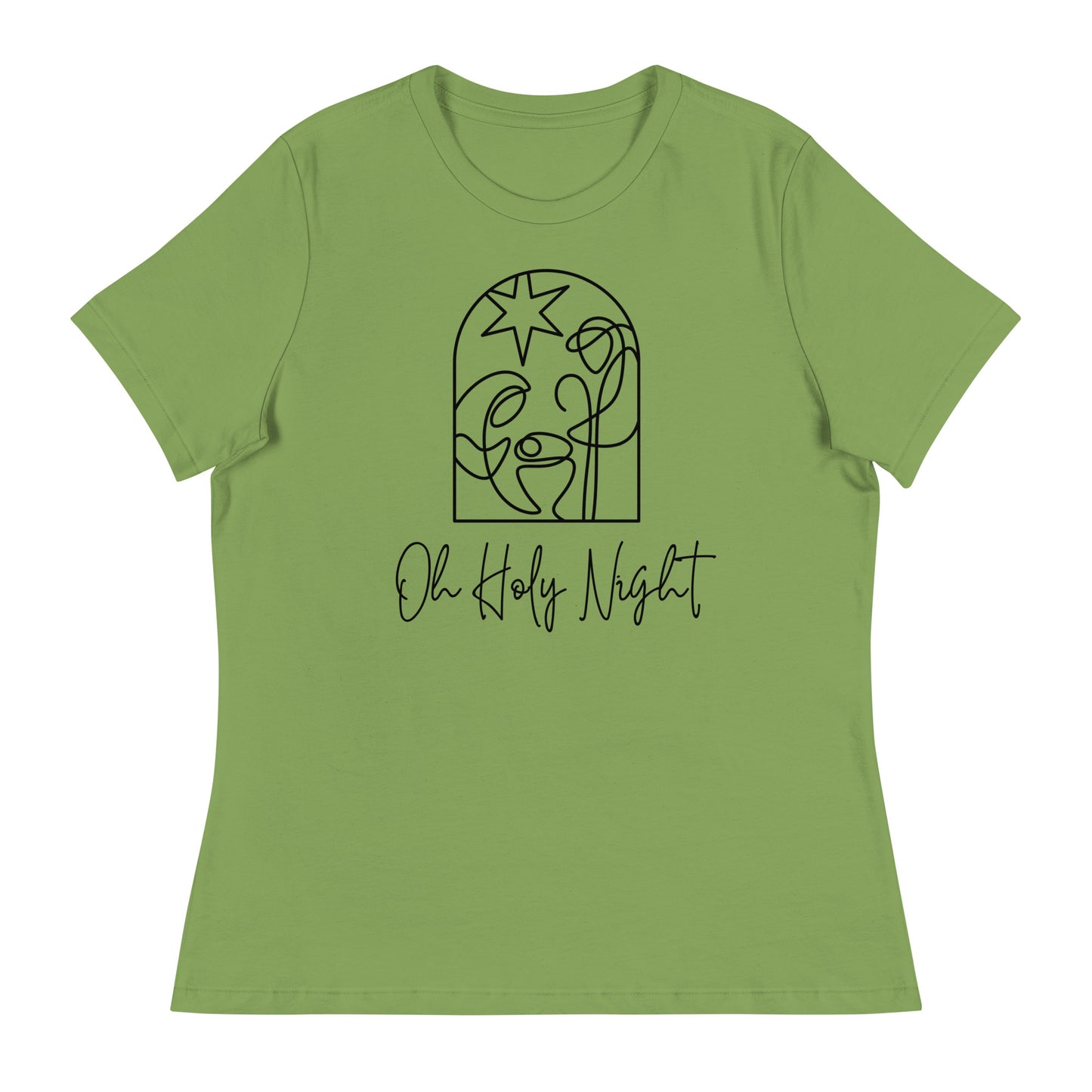 Oh Holy Nigth - Women's Relaxed Christmas T-Shirt