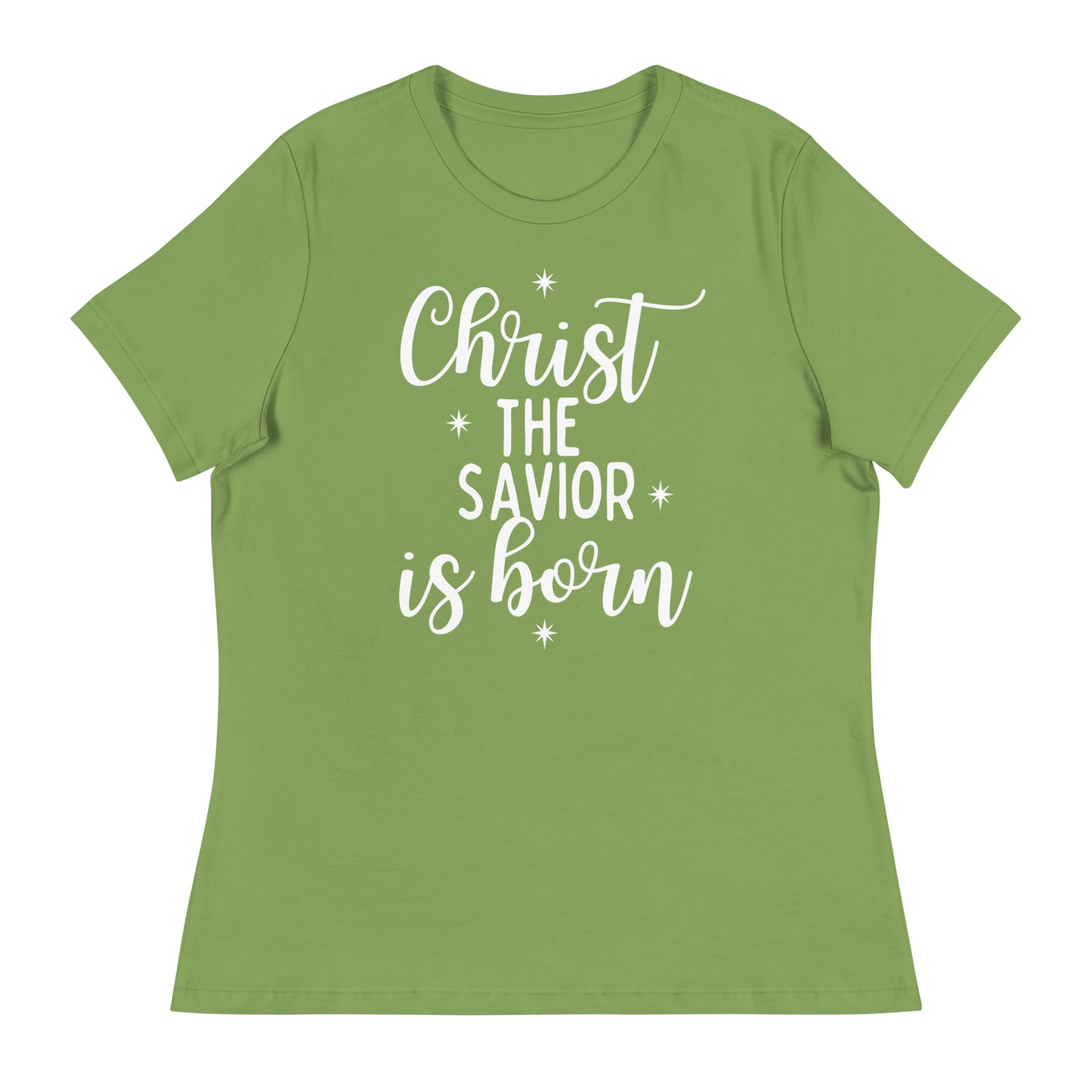 Christ the Savior is Born - Women's Relaxed  Christmas T-Shirt