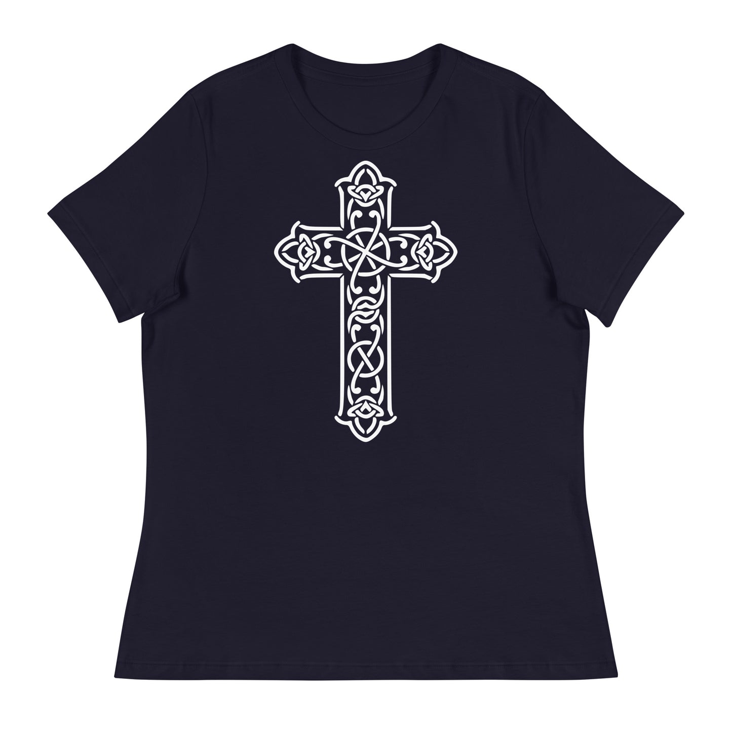 Cross of Redemption (White design) -  Women's Relaxed T-Shirt