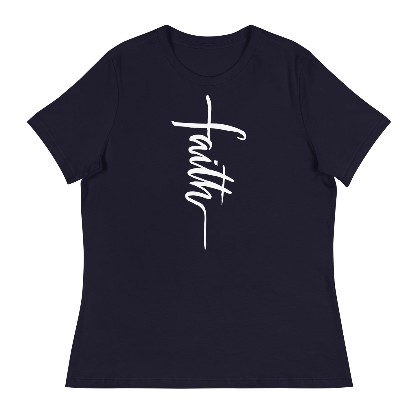 Faith (White design) - Women's Relaxed T-Shirt