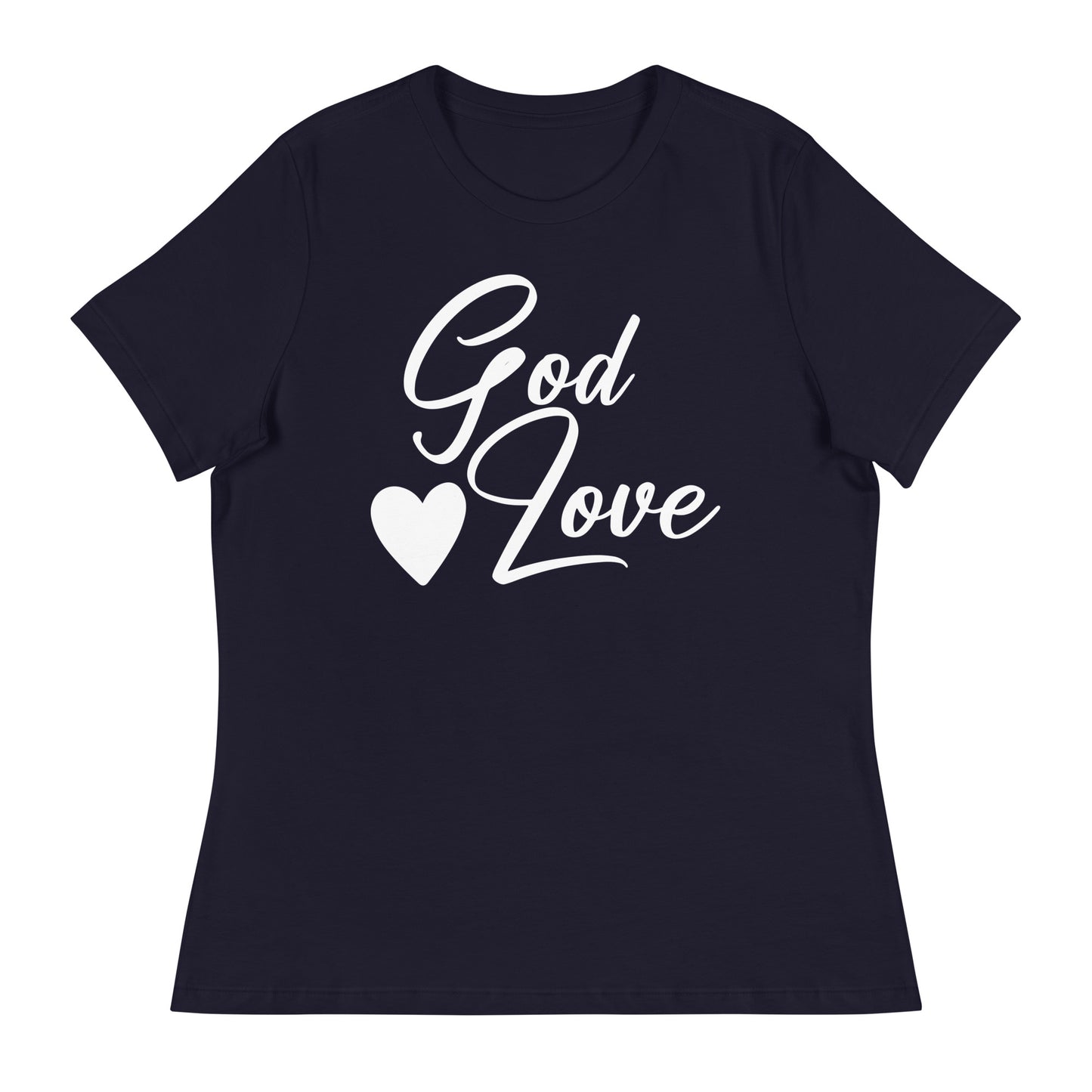 God Is Love (White design) - Women's Relaxed T-Shirt