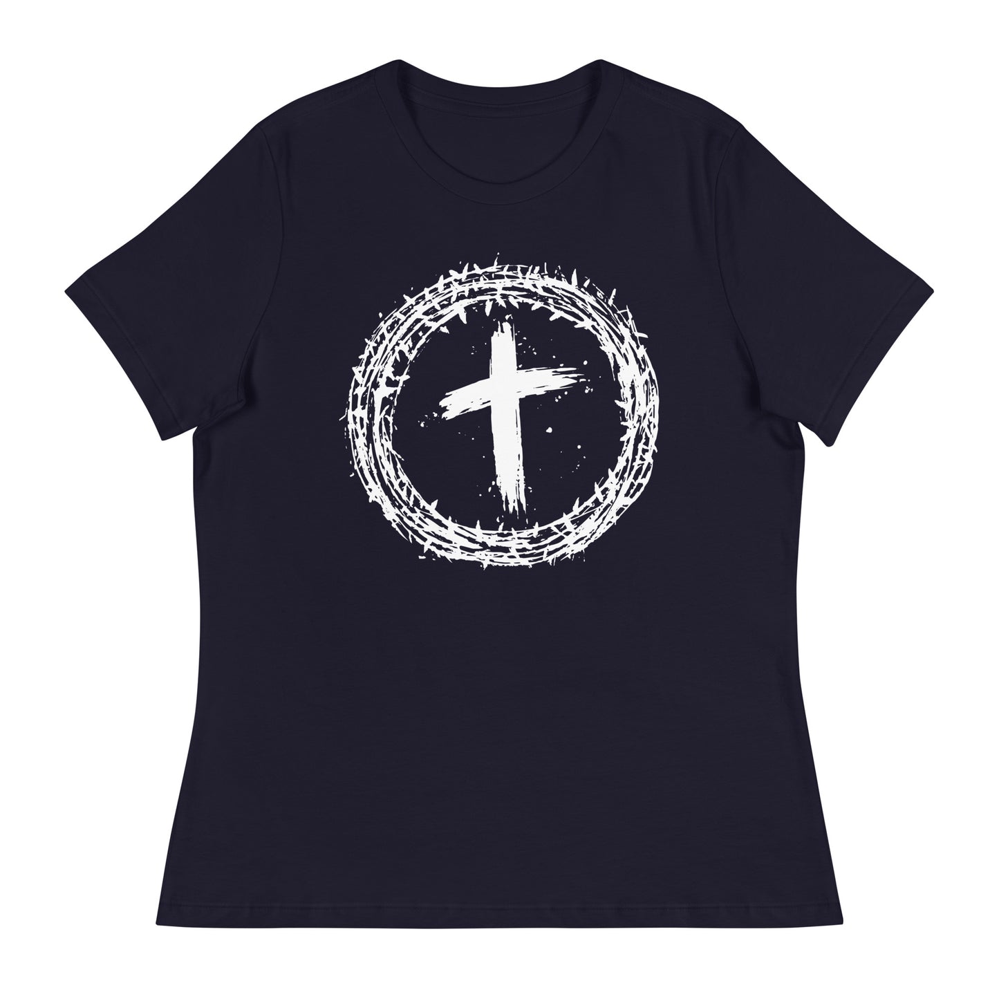 Faith's Emblem (White design) -  Women's Relaxed T-Shirt