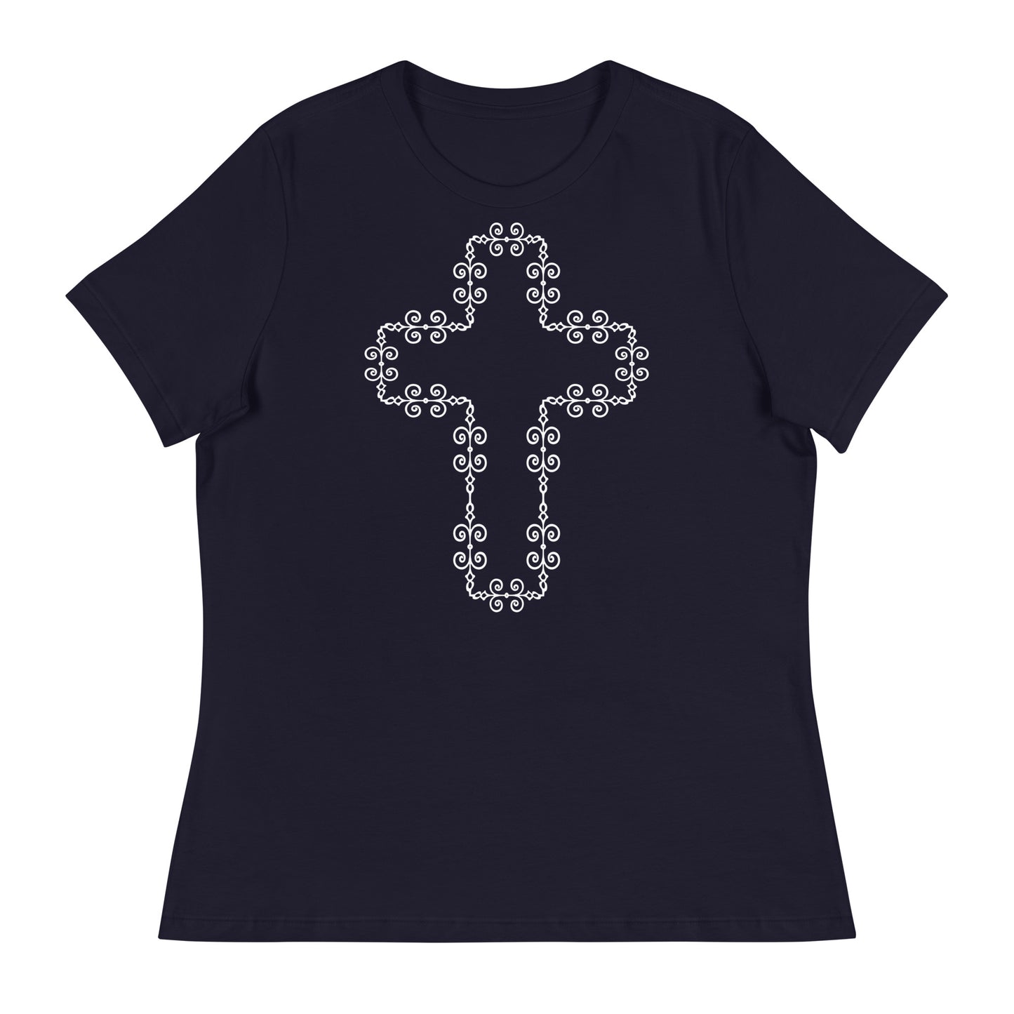 The Cross (White design) - Women's Relaxed T-Shirt