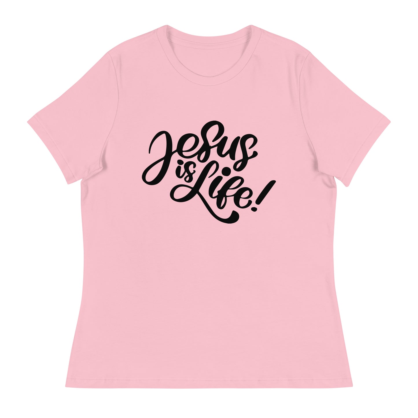 Jesus Is Life (Black design)  - Women's Relaxed T-Shirt