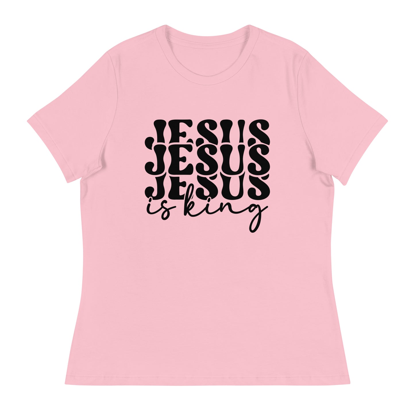 Jesus Is a King (Black design) - Women's Relaxed T-Shirt