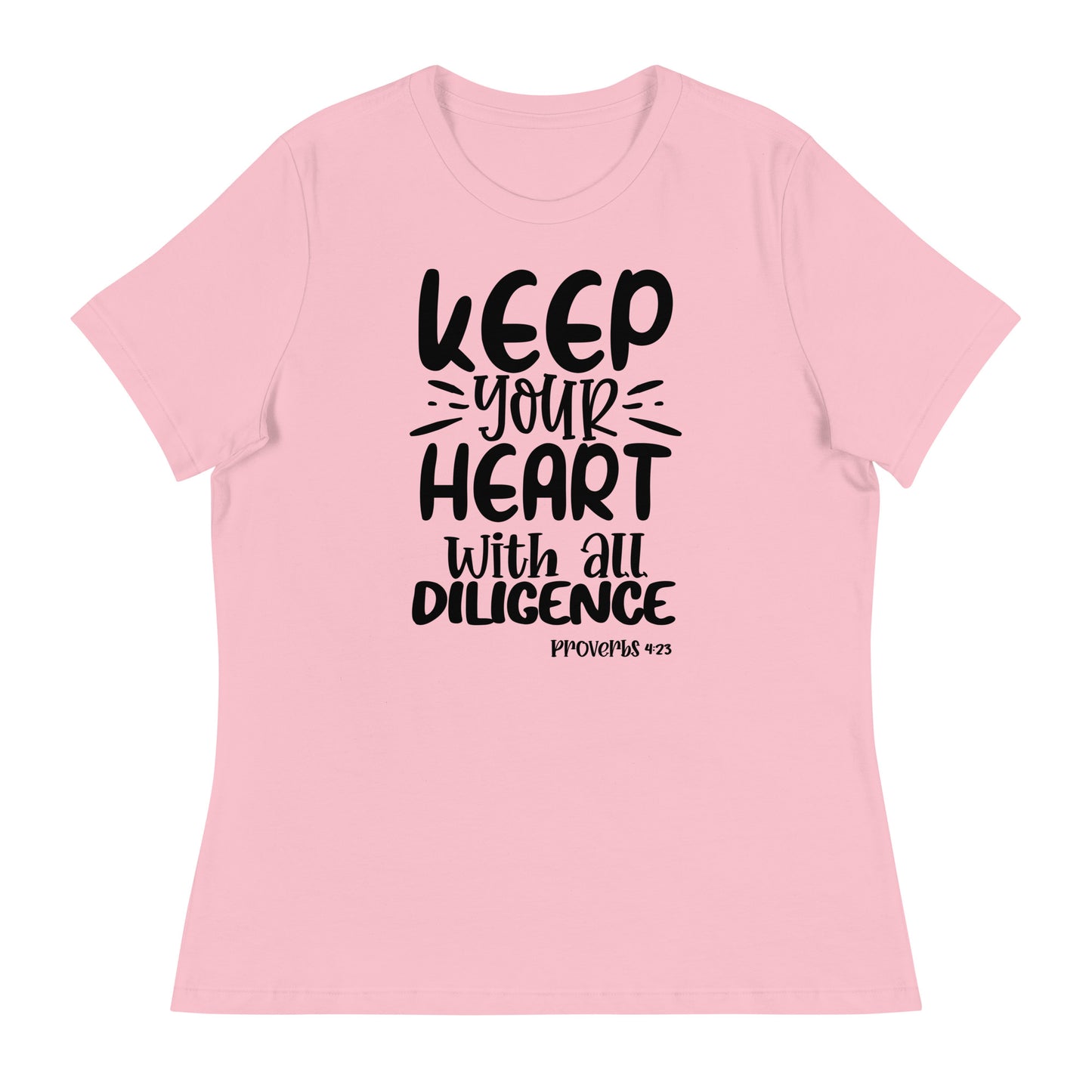 Keep your heart (Black design) - Women's Relaxed T-Shirt