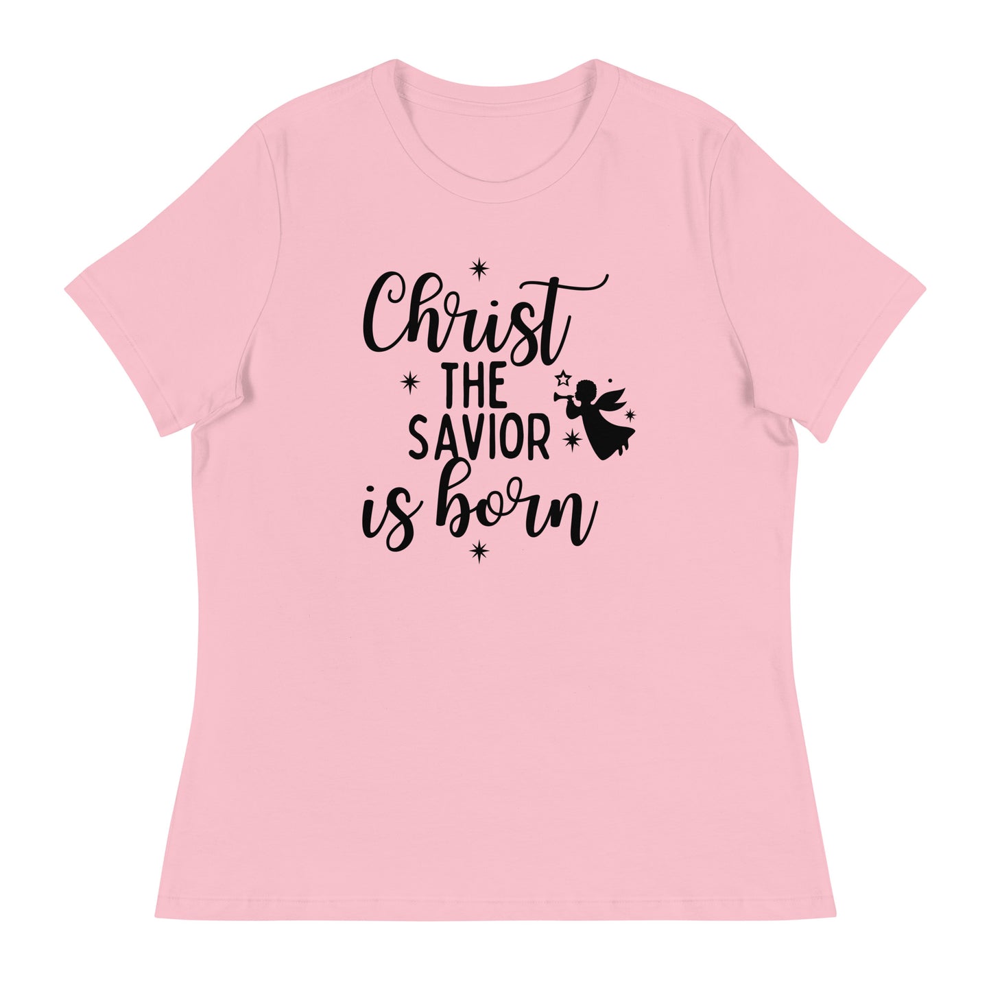 Christ the Savior is Born - Women's Relaxed Christmas T-Shirt