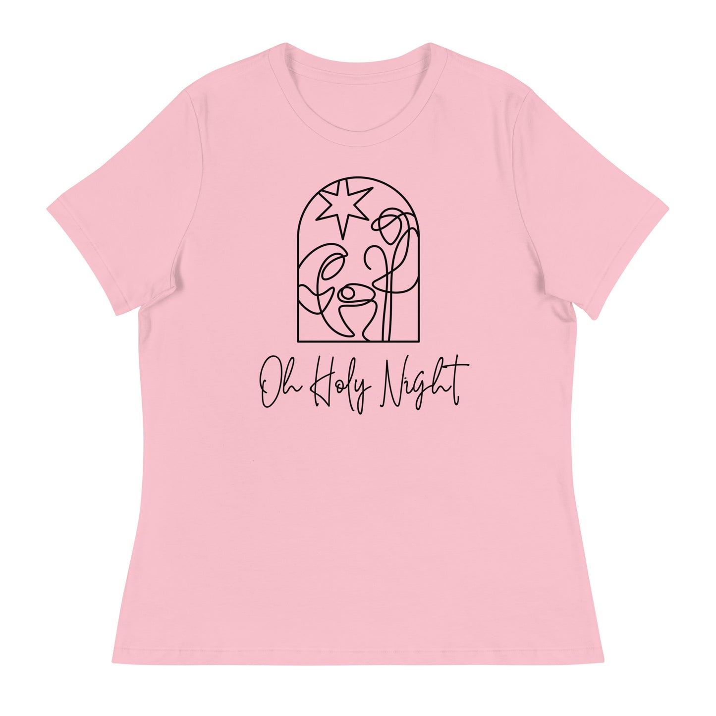 Oh Holy Nigth - Women's Relaxed Christmas T-Shirt