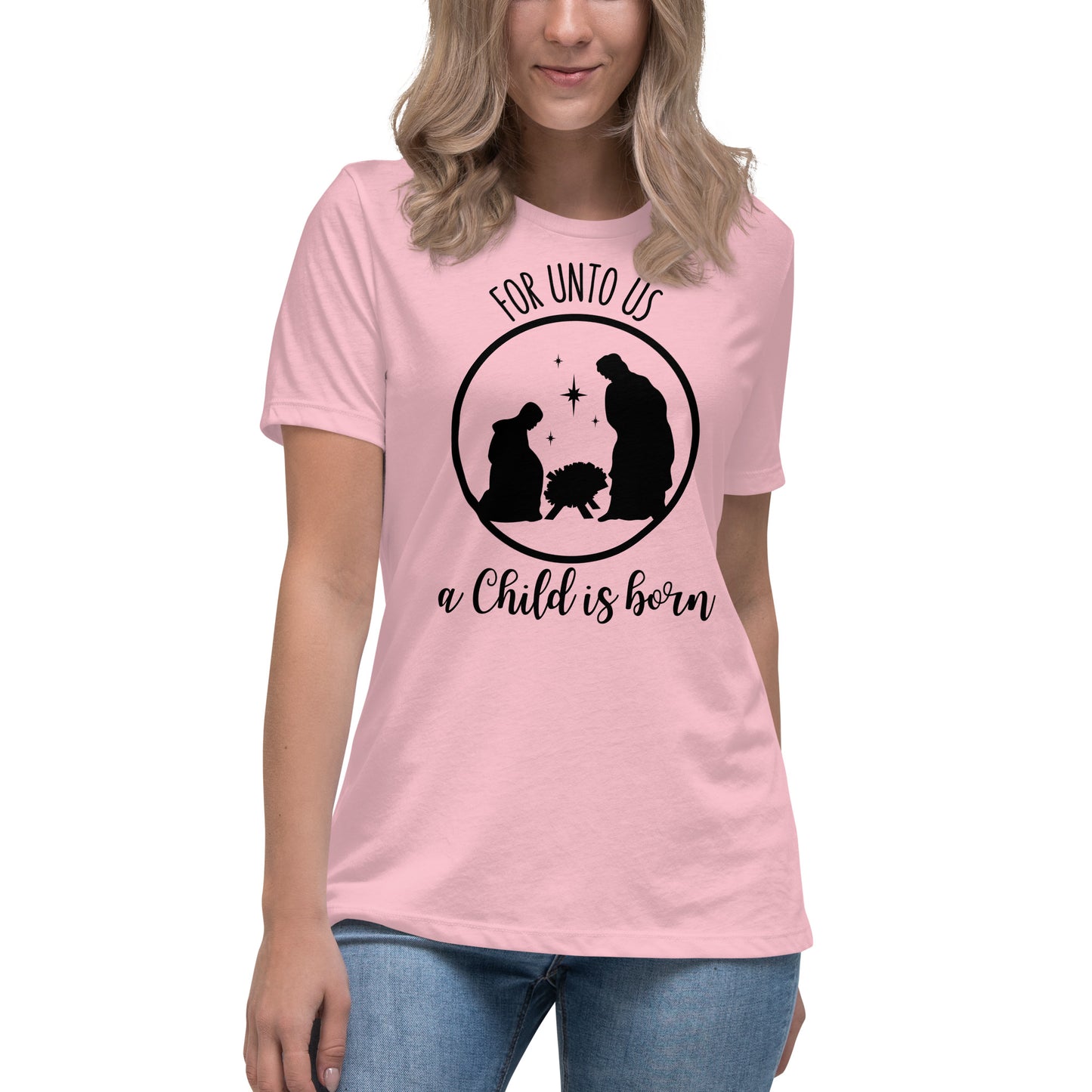 For unto us a child is born - Women's Relaxed Christmas T-Shirt