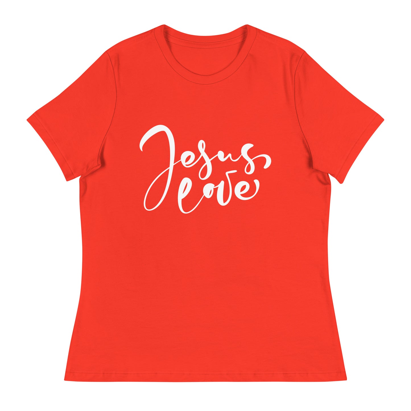 Jesus Love (White design)  - Women's Relaxed T-Shirt