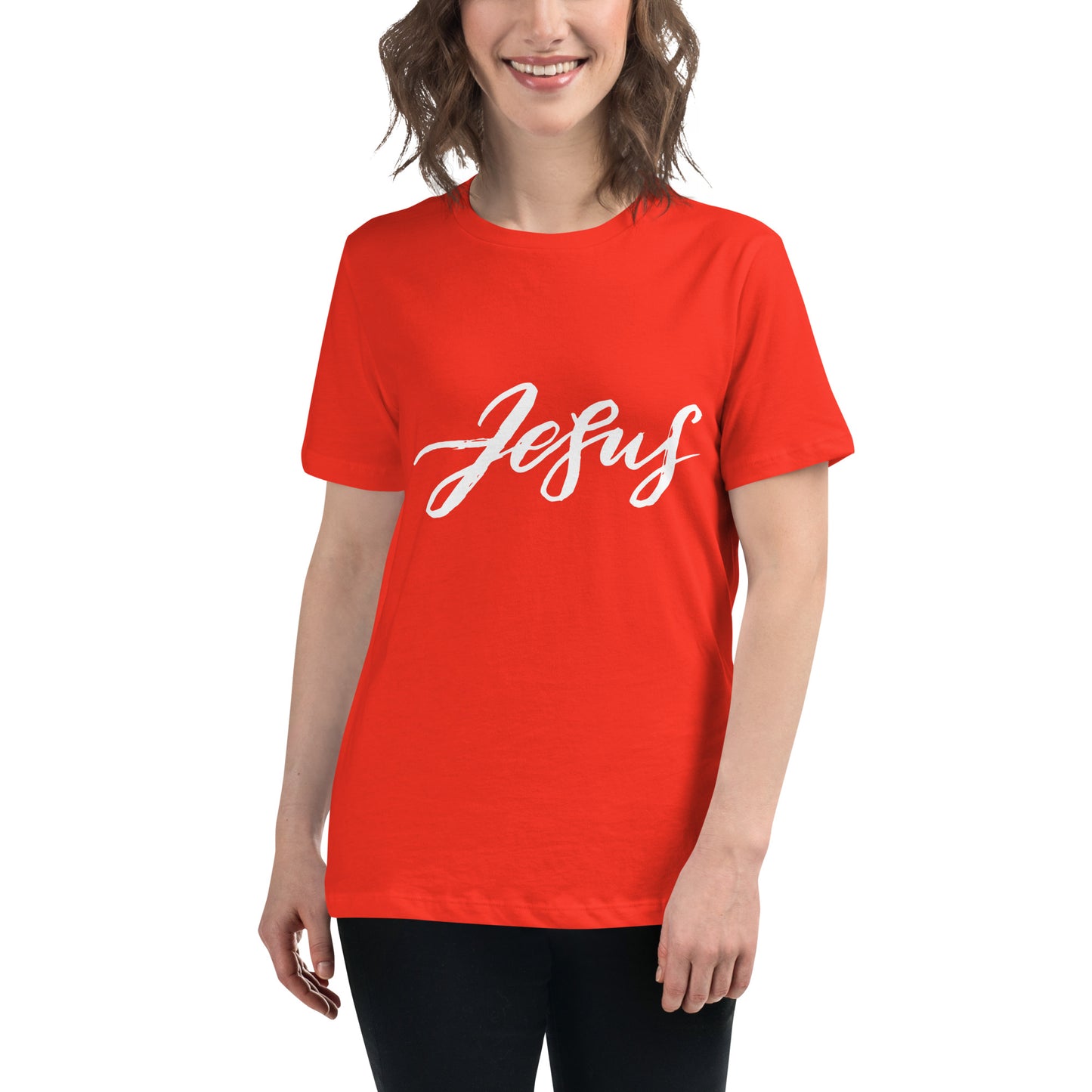 Jesus (White design) - Women's Relaxed T-Shirt