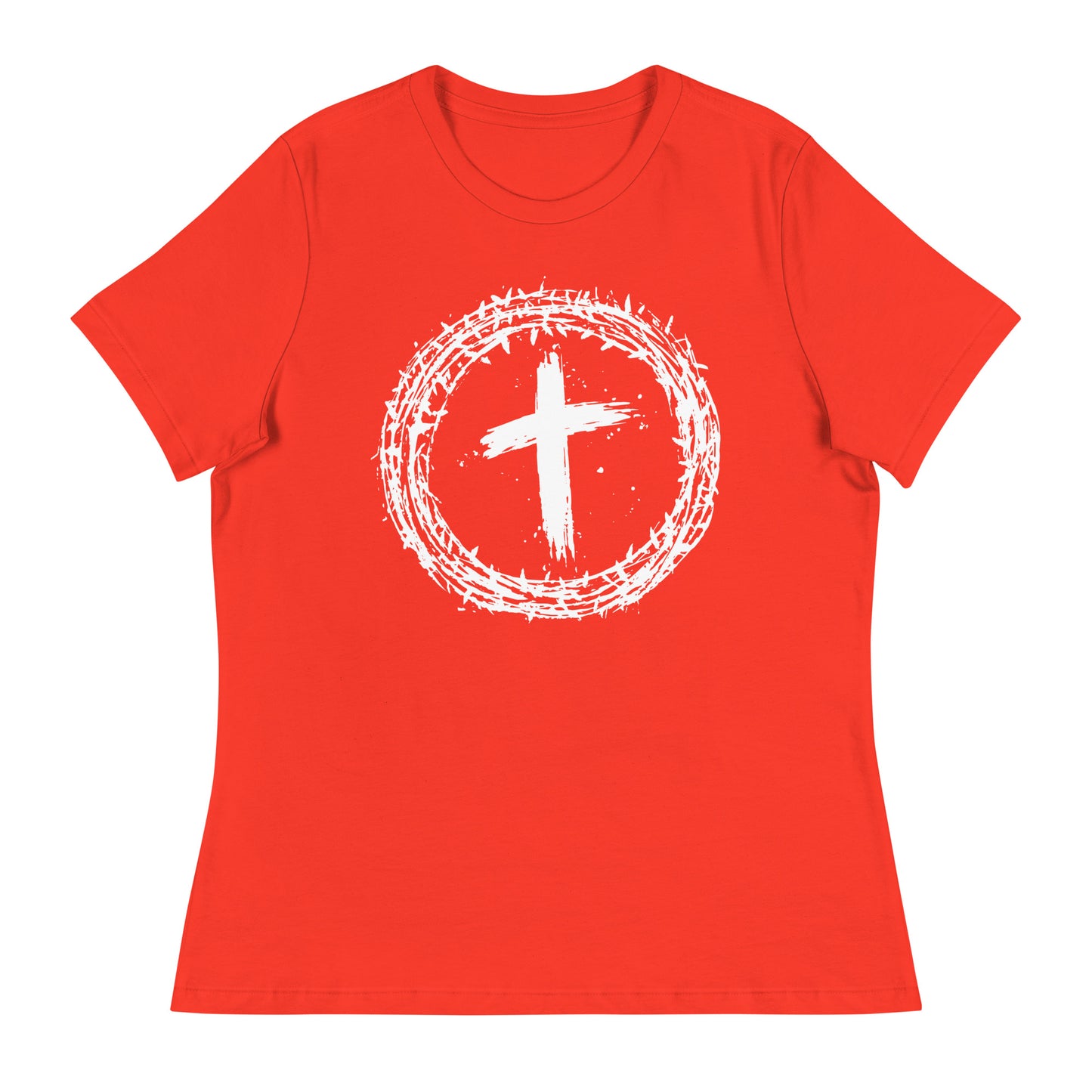 Faith's Emblem (White design) -  Women's Relaxed T-Shirt