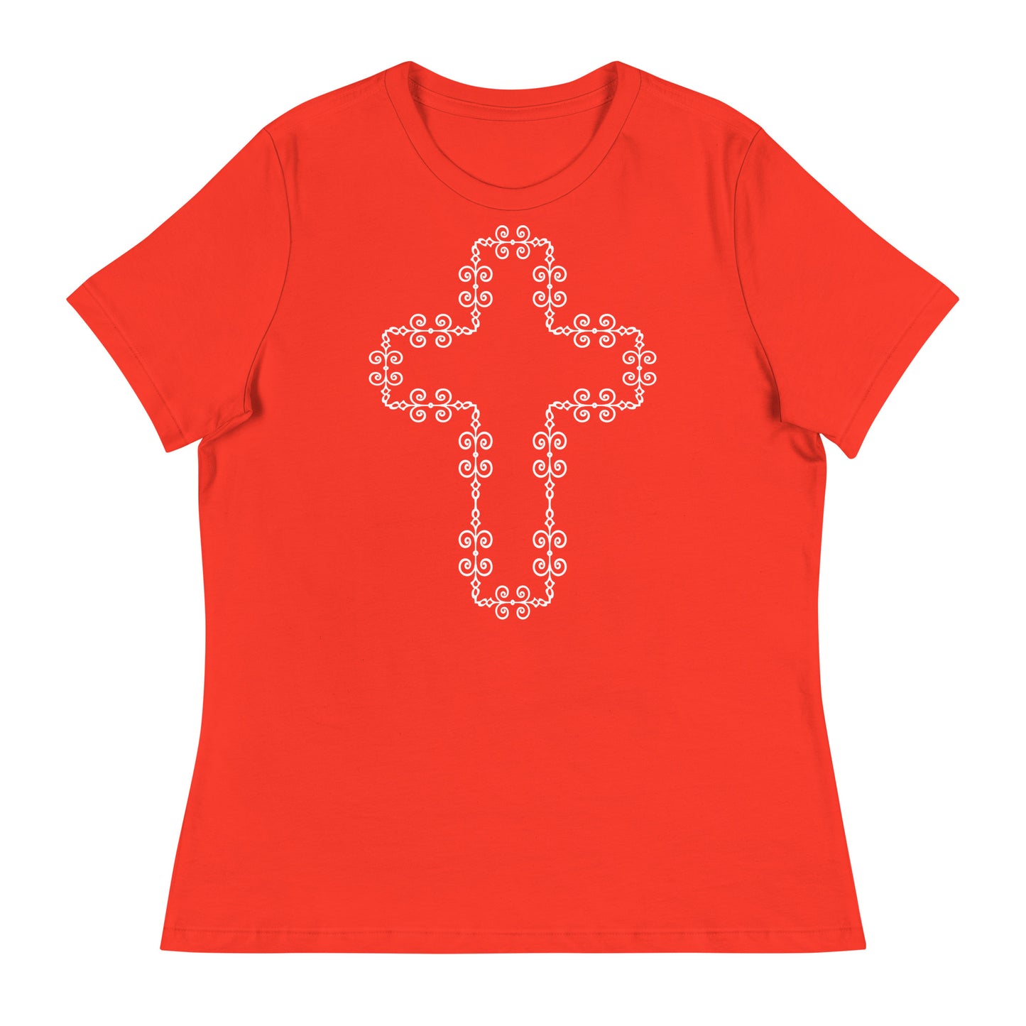 The Cross (White design) - Women's Relaxed T-Shirt