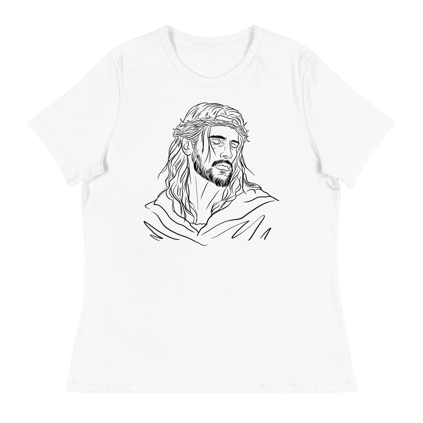 Jesus (Black design) - Women's Relaxed T-Shirt