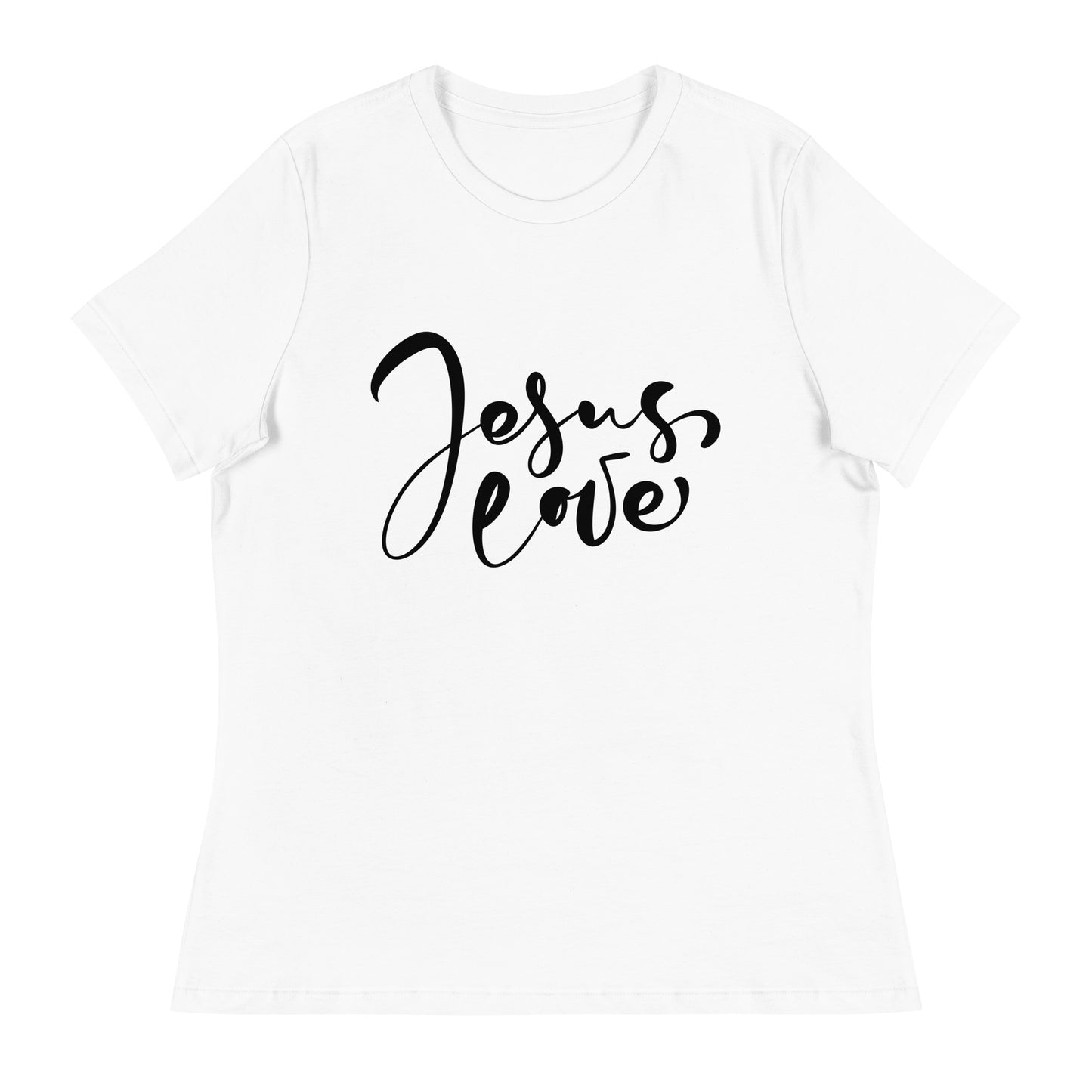 Jesus Love (Black design) - Women's Relaxed T-Shirt