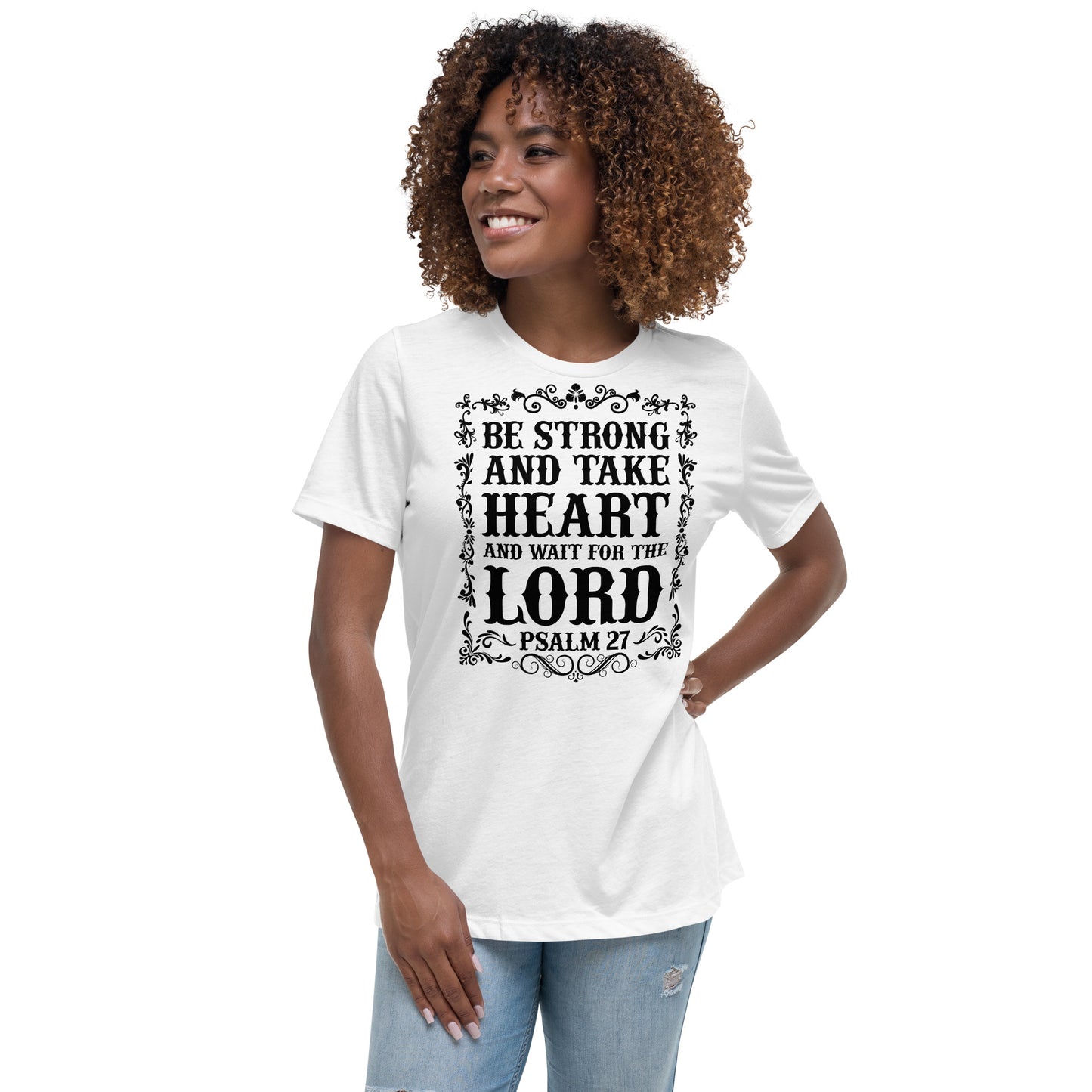 Be Strong (Black design) - Women's Relaxed T-Shirt