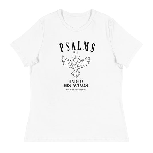 Psalm 91:4 - Women's Relaxed T-Shirt