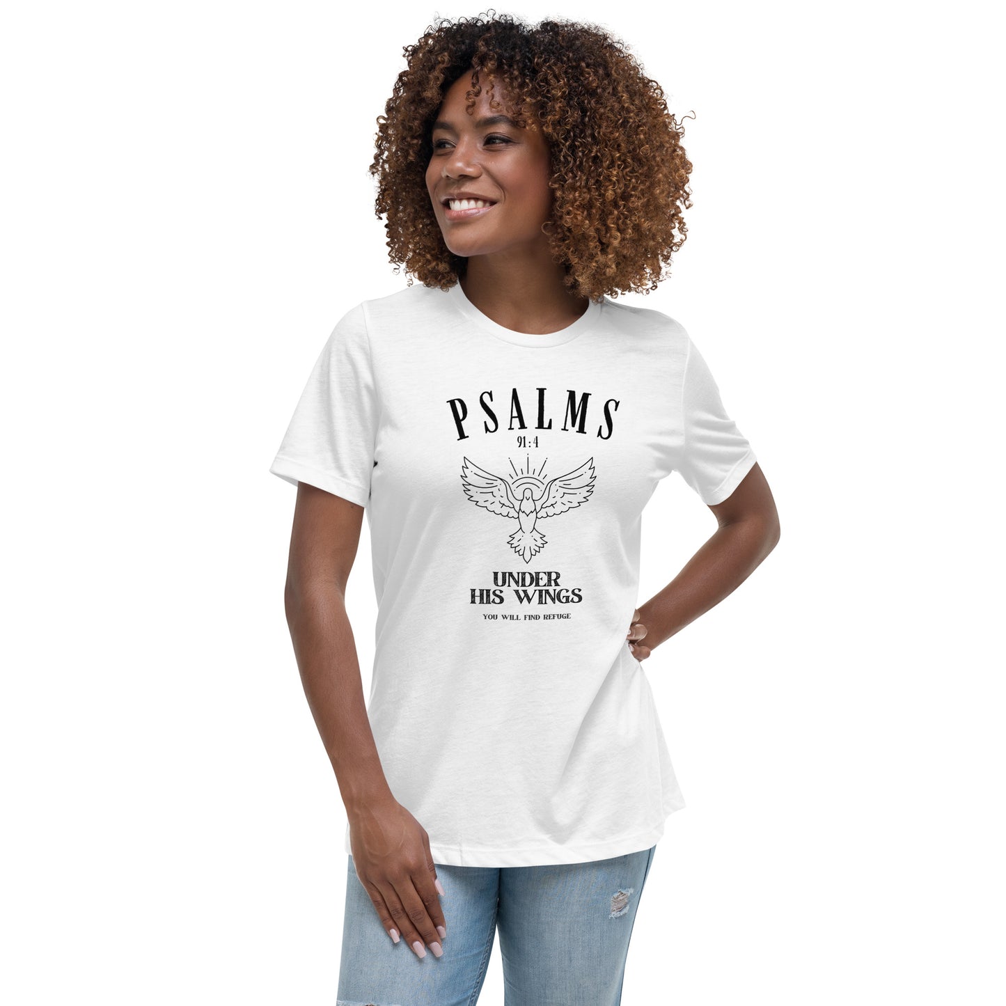 Psalm 91:4 - Women's Relaxed T-Shirt